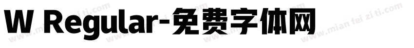 W Regular字体转换